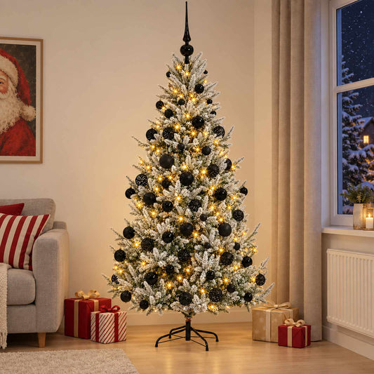 Artificial Christmas Tree with Bauble 210 cm 300 LEDs
