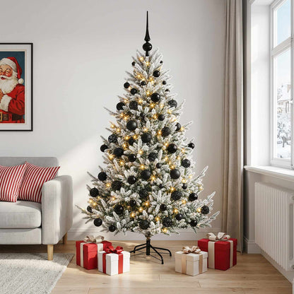 Artificial Christmas Tree with Bauble 210 cm 300 LEDs