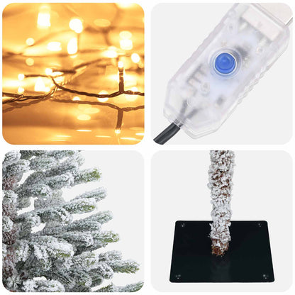 Artificial Christmas Tree with Bauble 210 cm 300 LEDs