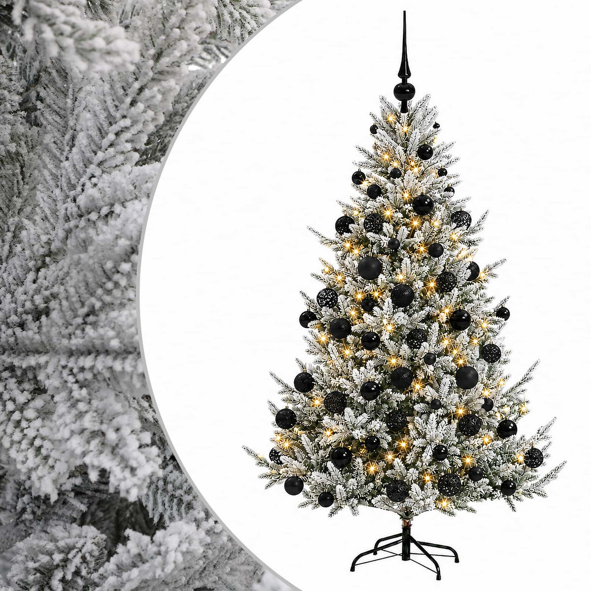 Artificial Christmas Tree with Bauble 210 cm 300 LEDs