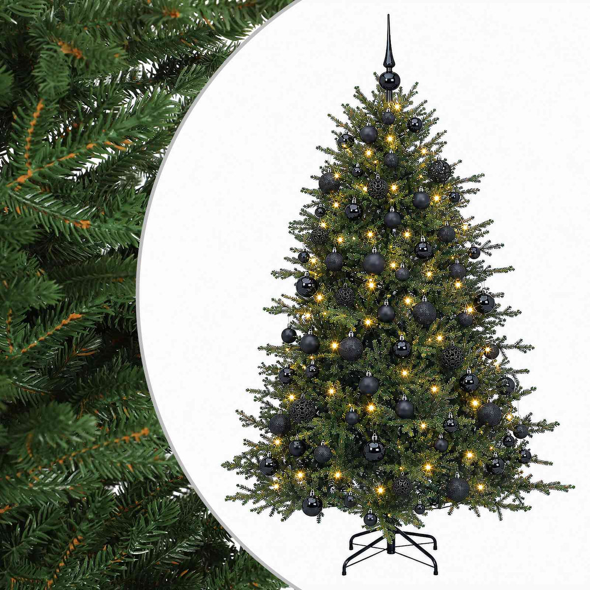 Artificial Christmas Tree with Bauble 240 cm 300 LEDs