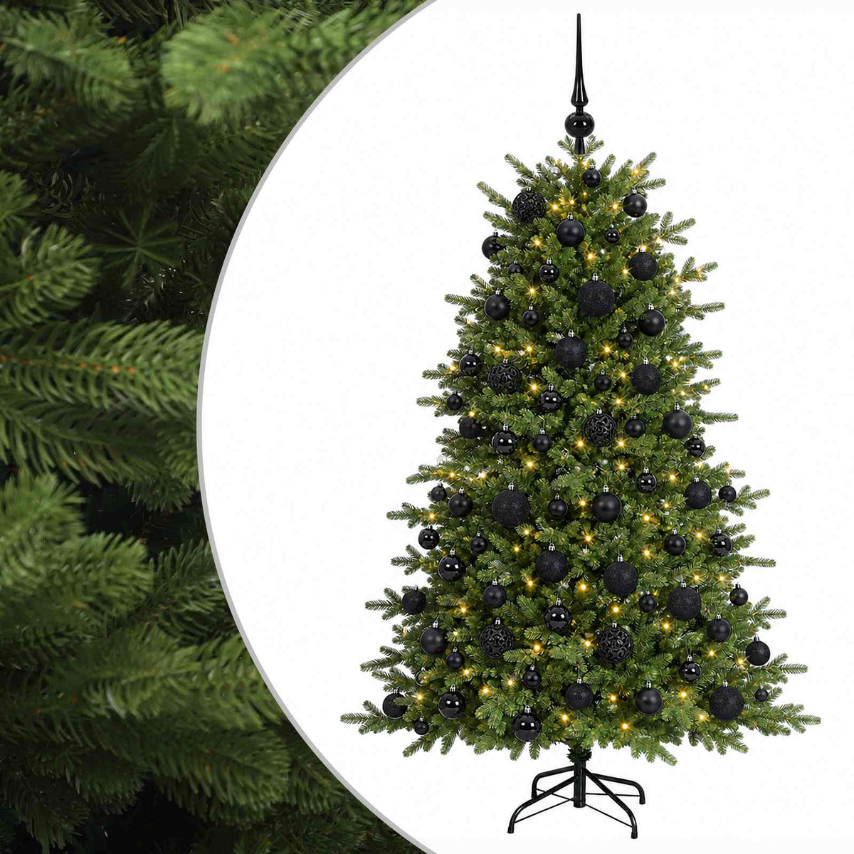 Artificial Christmas Tree with Bauble 210 cm 300 LEDs
