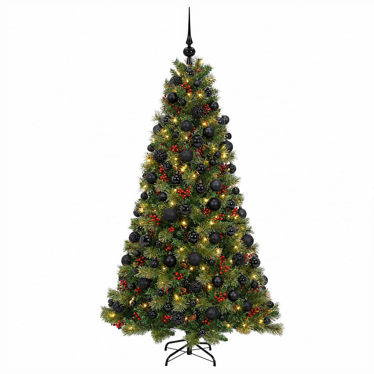Artificial Christmas Tree with Bauble 180 cm 300 LEDs