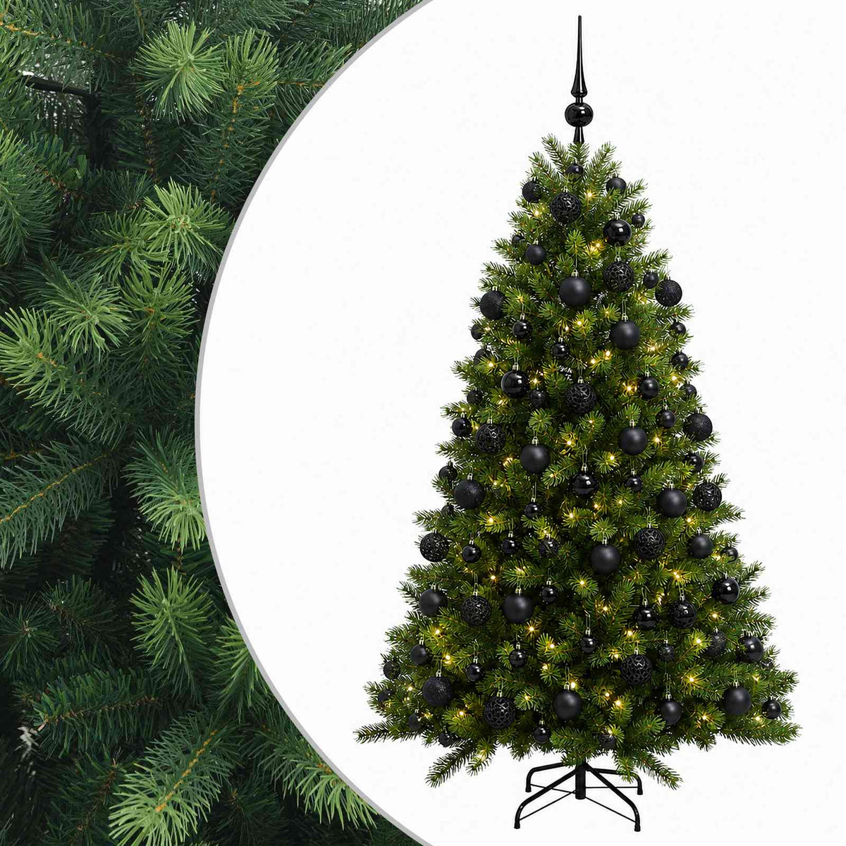 Artificial Christmas Tree with Bauble 210 cm 300 LEDs