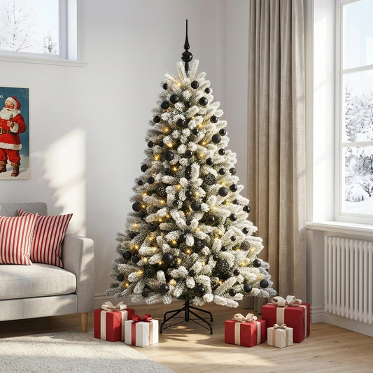Artificial Christmas Tree with Bauble 210 cm 300 LEDs
