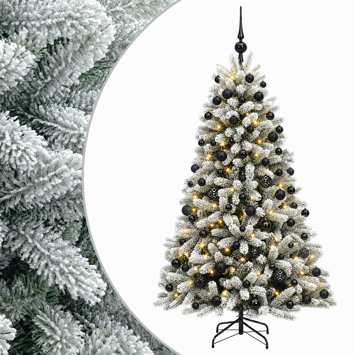 Artificial Christmas Tree with Bauble 210 cm 300 LEDs