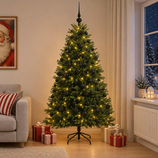 Artificial Christmas Tree with Bauble 180 cm 300 LEDs