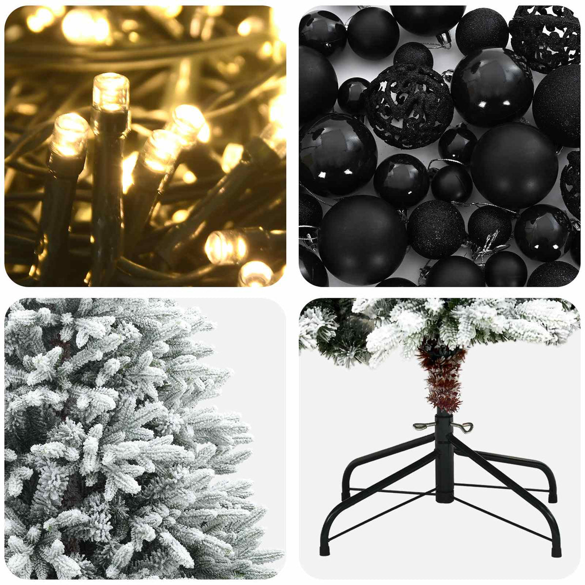 Artificial Christmas Tree with Bauble 240 cm 300 LEDs