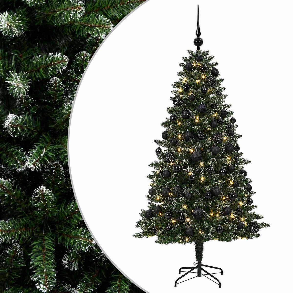 Artificial Christmas Tree with Bauble 210 cm 300 LEDs