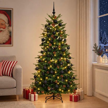 Artificial Christmas Tree with Bauble 180 cm 300 LEDs