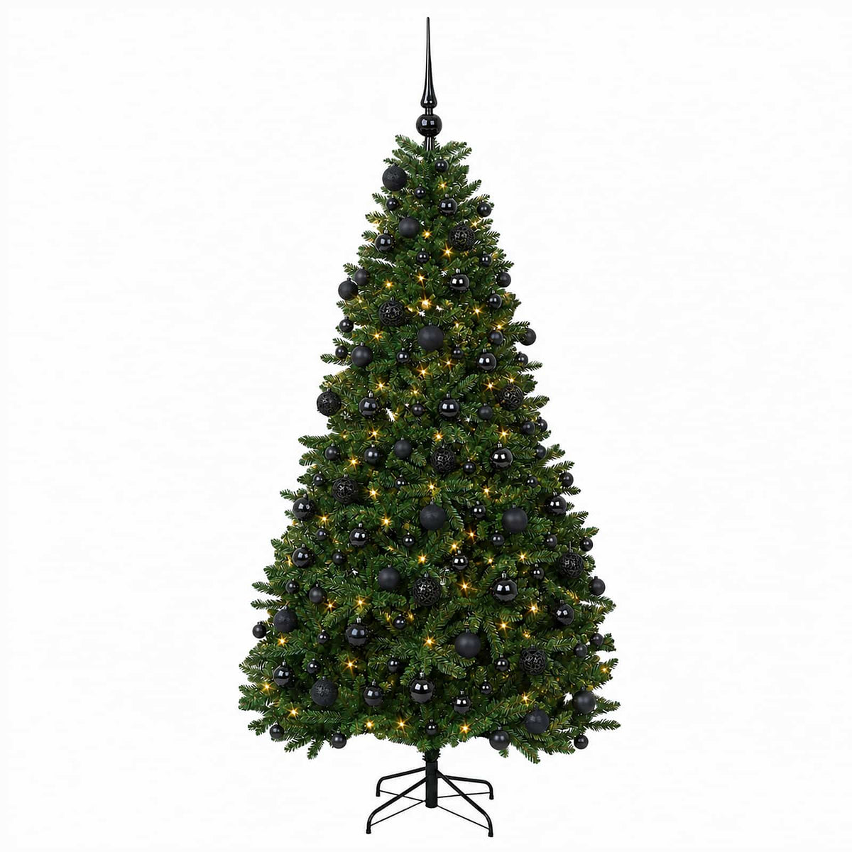 Artificial Christmas Tree Mid-green with Bauble 240 cm 300 LEDs