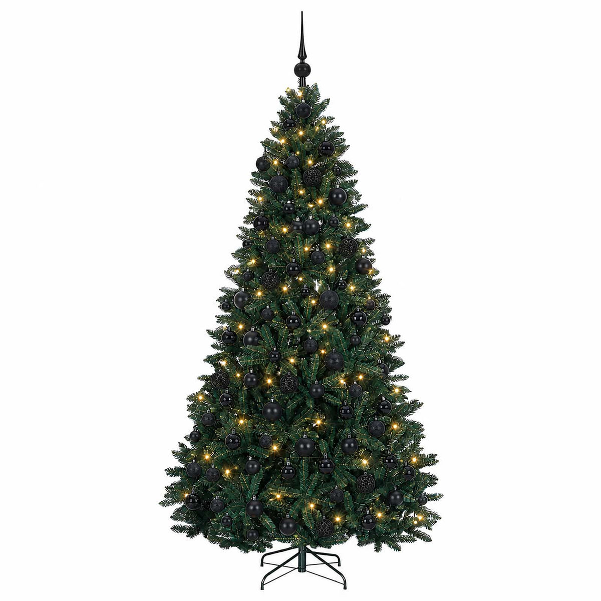 Artificial Christmas Tree Dark Green with Bauble 180 cm