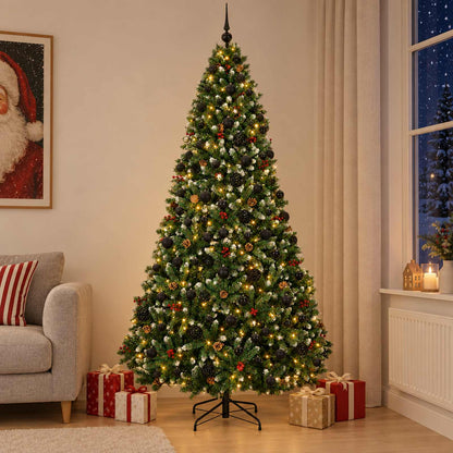 Artificial Christmas Tree Green with Bauble 240 cm 300 LEDs