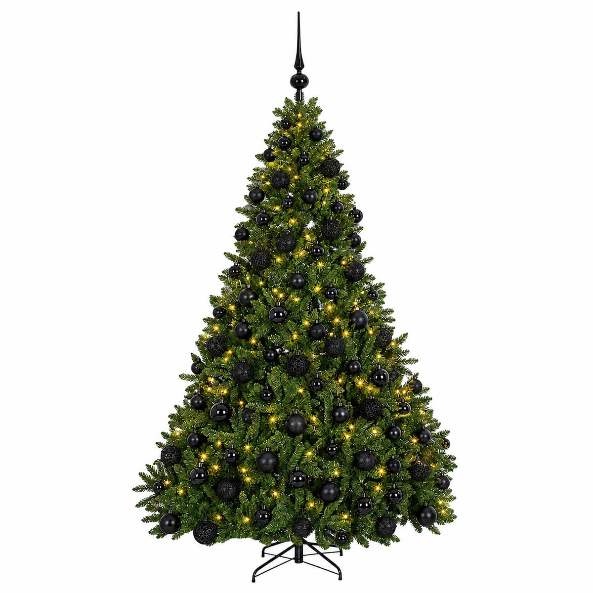 Artificial Light Green Christmas Tree with Bauble 210 cm