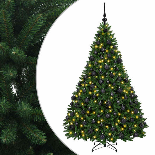 Artificial Christmas Tree Mid-green with Ornament 240 cm