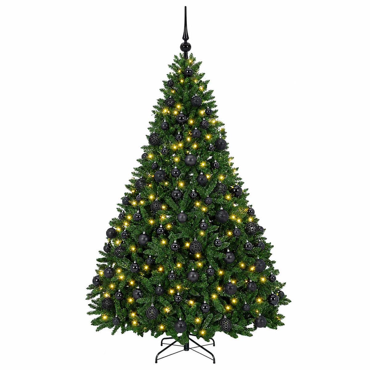 Artificial Christmas Tree Mid-green with Ornament 240 cm