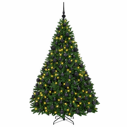 Artificial Christmas Tree Mid-green with Ornament 240 cm