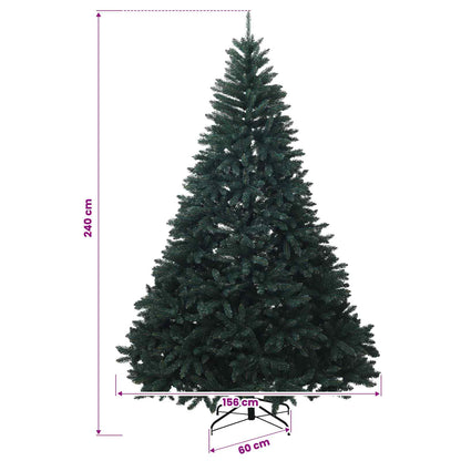 Artificial Christmas Tree Dark Green with Bauble 240 cm