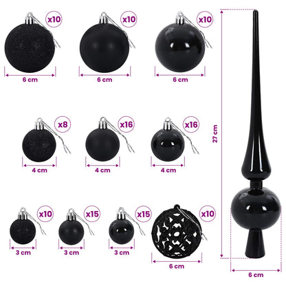 Artificial Christmas Tree with Bauble 210 cm 300 LEDs