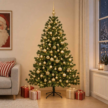 Artificial Christmas Tree with Bauble 180 cm 300 LEDs