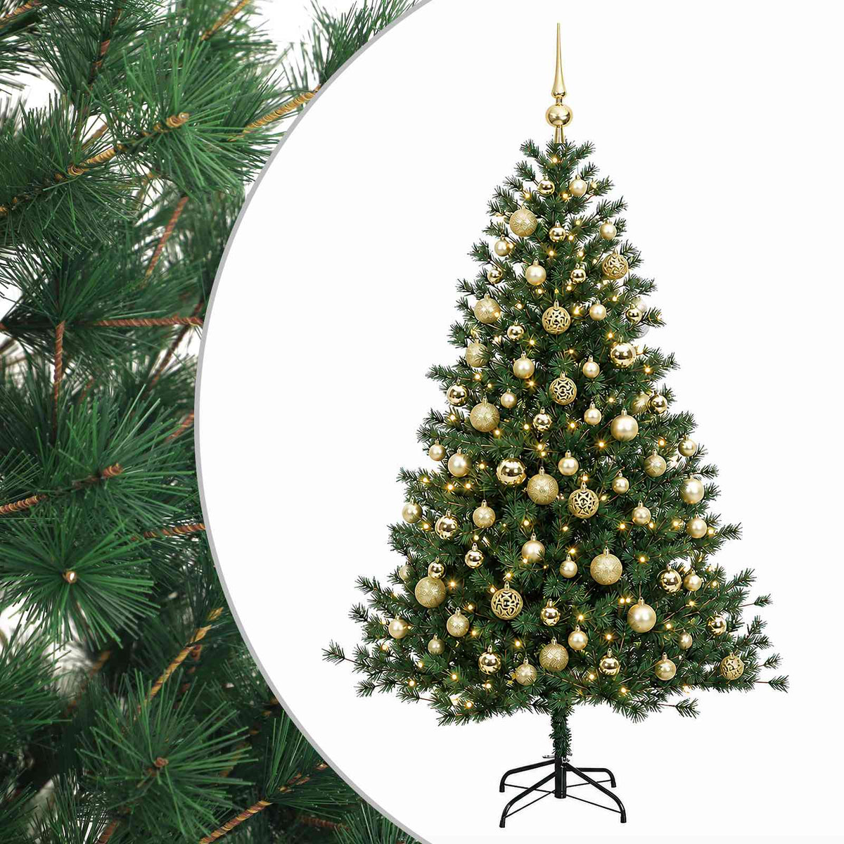 Artificial Christmas Tree with Bauble 240 cm 300 LEDs