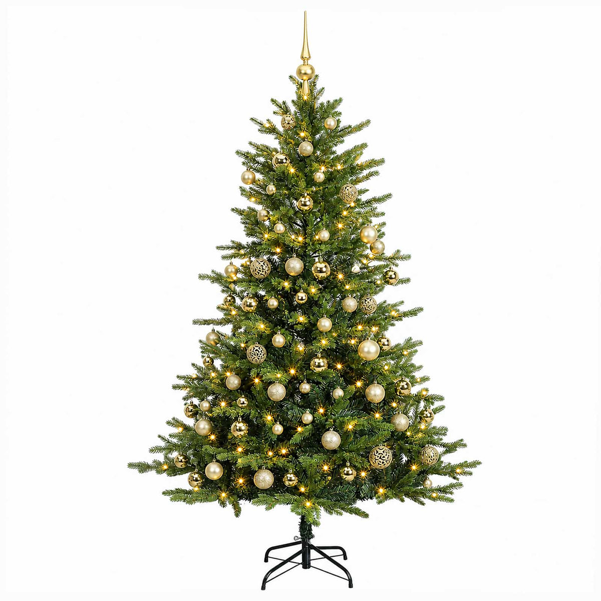 Artificial Christmas Tree with Bauble 180 cm 300 LEDs