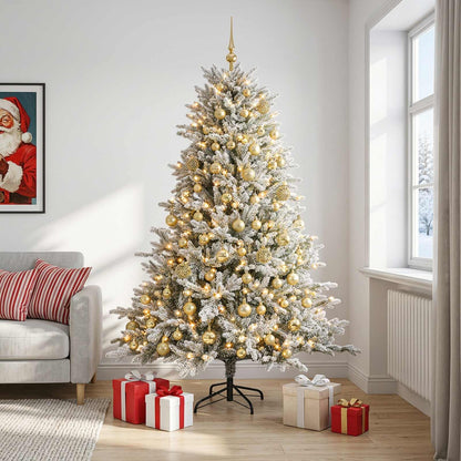 Artificial Christmas Tree with Bauble 210 cm 300 LEDs