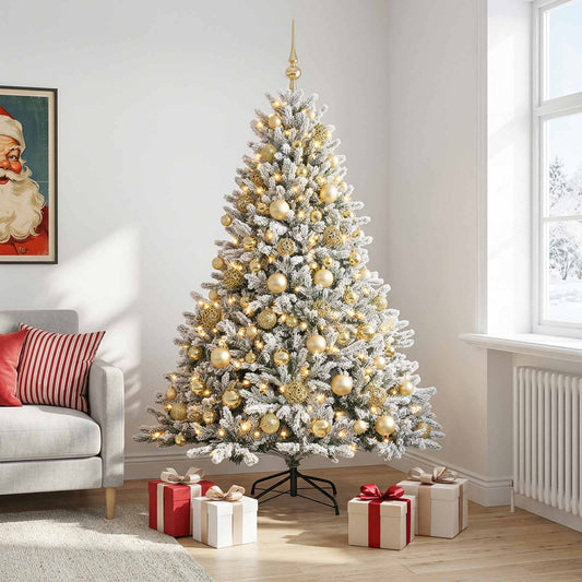 Artificial Christmas Tree with Bauble 210 cm 300 LEDs