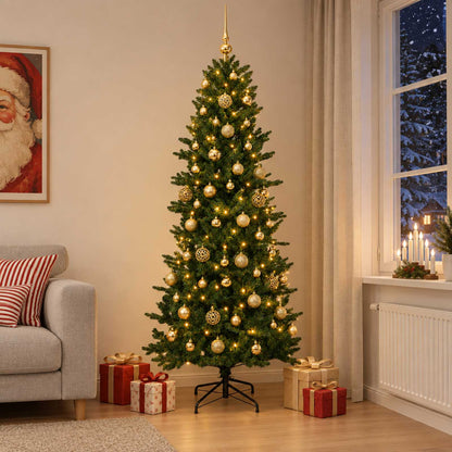 Artificial Christmas Tree with Bauble 210 cm 300 LEDs