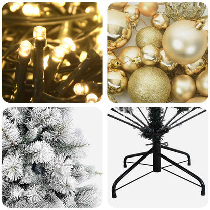 Artificial Christmas Tree with Bauble 210 cm 300 LEDs