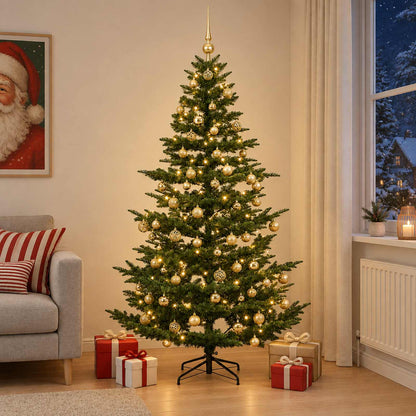 Artificial Christmas Tree with Bauble 240 cm 300 LEDs