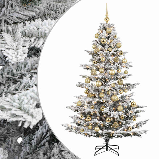 Artificial Christmas Tree with Bauble 240 cm 300 LEDs