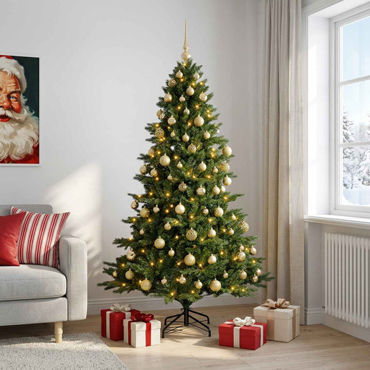 Artificial Christmas Tree with Bauble 240 cm 300 LEDs