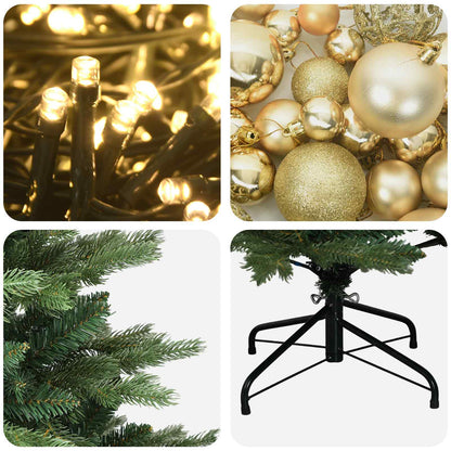 Artificial Christmas Tree with Bauble 180 cm 300 LEDs