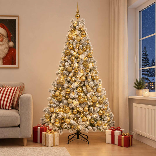 Artificial Christmas Tree with Bauble 210 cm 300 LEDs