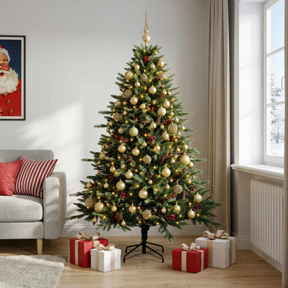 Artificial Christmas Tree with Bauble 240 cm 300 LEDs
