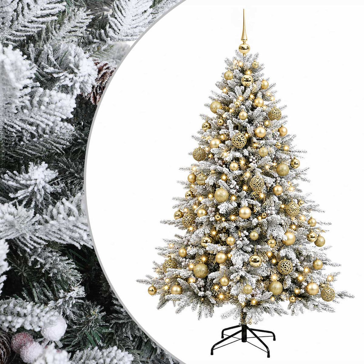Artificial Christmas Tree with Bauble 240 cm 300 LEDs