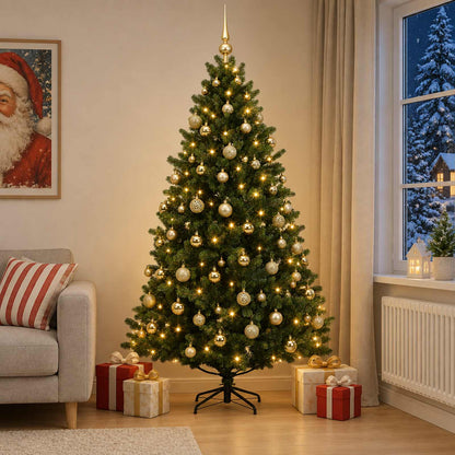 Artificial Christmas Tree with Bauble 210 cm 300 LEDs