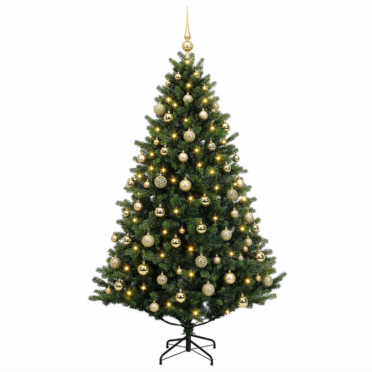 Artificial Christmas Tree with Bauble 210 cm 300 LEDs