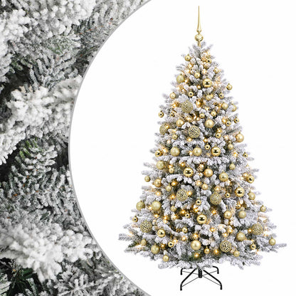 Artificial Christmas Tree with Bauble 240 cm 300 LEDs