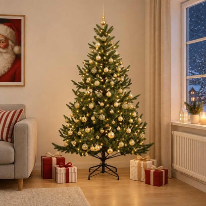 Artificial Christmas Tree with Bauble 180 cm 300 LEDs