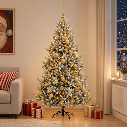 Artificial Christmas Tree with Bauble 240 cm 300 LEDs