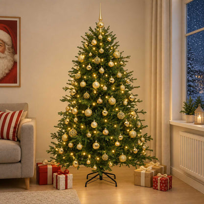 Artificial Christmas Tree with Bauble 240 cm 300 LEDs