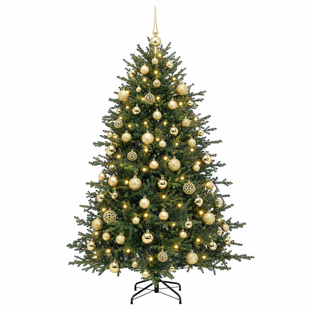 Artificial Christmas Tree with Bauble 180 cm 300 LEDs