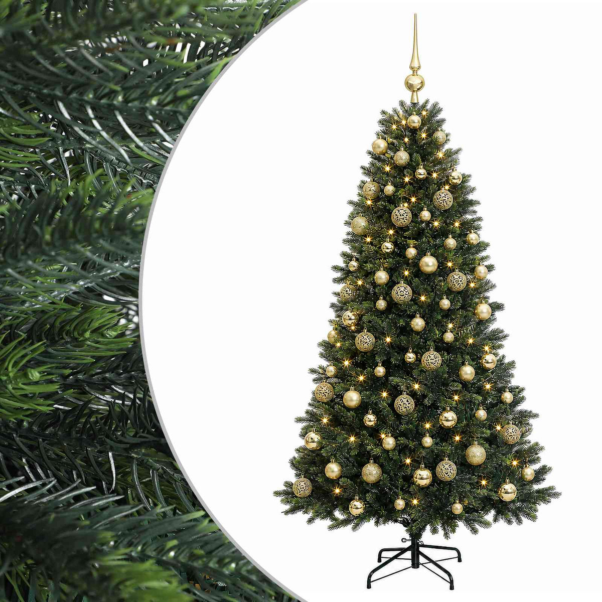 Artificial Christmas Tree with Bauble 180 cm 300 LEDs