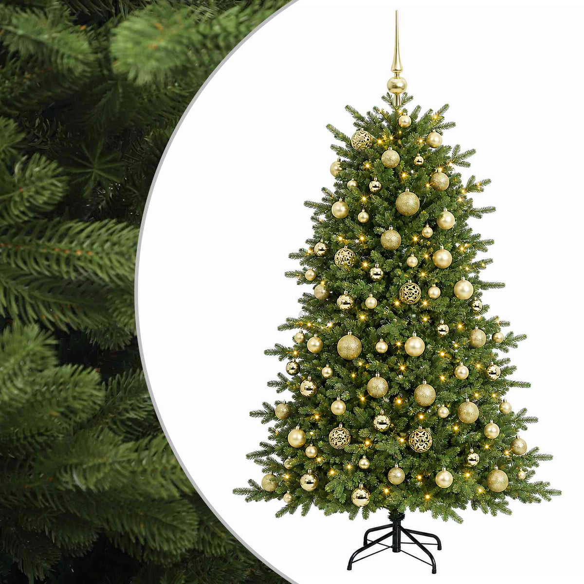 Artificial Christmas Tree with Bauble 180 cm 300 LEDs