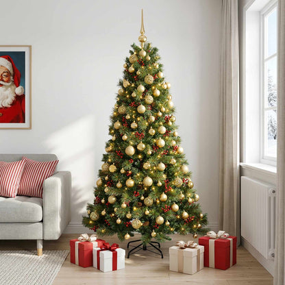 Artificial Christmas Tree with Bauble 210 cm 300 LEDs