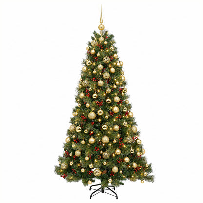 Artificial Christmas Tree with Bauble 210 cm 300 LEDs