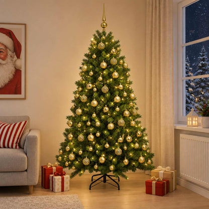 Artificial Christmas Tree with Bauble 240 cm 300 LEDs