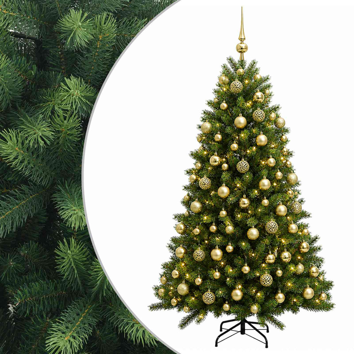 Artificial Christmas Tree with Bauble 240 cm 300 LEDs